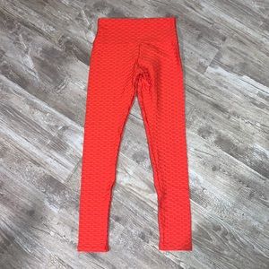 NWOT red tik tok leggings